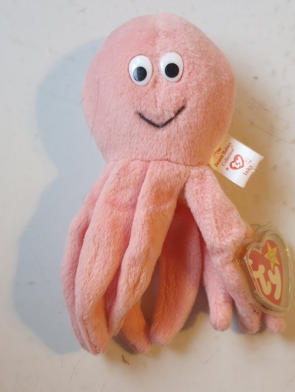 NWT Collectible Vintage Ty Beanie Baby Octopus Inky